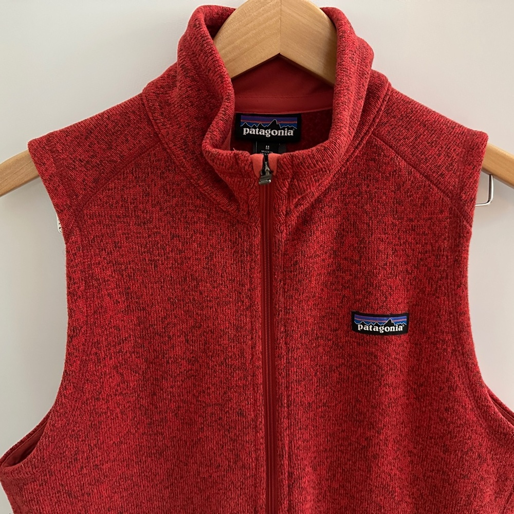 Patagonia EUC Red Better Sweater Medium Fleece Vest STY25886